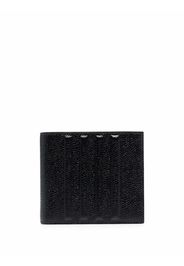 Thom Browne billfold leather wallet - Nero