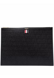 Thom Browne RWB stripe laptop bag - Nero