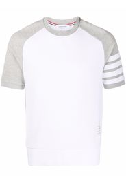 Thom Browne T-shirt con righe - Bianco