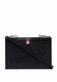 Thom Browne logo-print crossbody bag - Nero