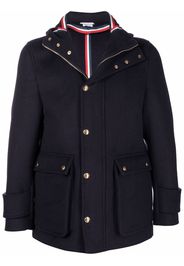 Thom Browne Parka con cappuccio - Blu