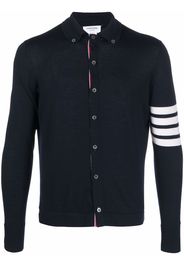 THOM BROWNE 4-Bar stripe polo shirt - Blu