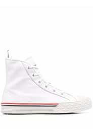 Thom Browne high-top leather sneakers - Bianco