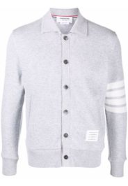 Thom Browne Cardigan con lavorazione a nido d'ape - Grigio