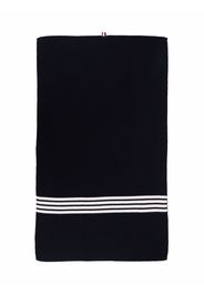 Thom Browne 4-Bar ribbed-knit wool blanket - Blu