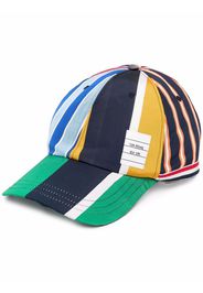 Thom Browne Cappello da baseball a righe - Multicolore