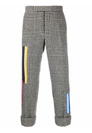 Thom Browne Pantaloni crop con design patchwork - Nero