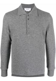 Thom Browne Polo a maniche lunghe - Grigio