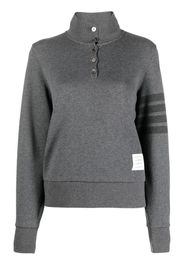 Thom Browne Polo con dettaglio a 4 righe - Grigio