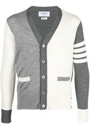 Thom Browne Cardigan con design color-block - 982 TONAL GREY