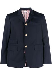 Thom Browne single-breasted cropped-sleeve blazer - Blu