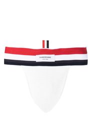 Thom Browne RWB-stripe jock-strap briefs - Bianco