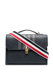 Thom Browne 4-Bar leather backpack - Blu