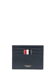 Thom Browne Anchor-embroidered leather cardholder - Blu