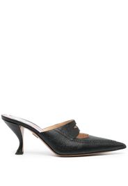 Thom Browne 75mm cut-out leather mules - Nero