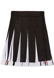 Thom Browne wool-blend pleated skirt - Grigio