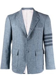 Thom Browne Blazer monopetto con dettaglio a righe - Blu