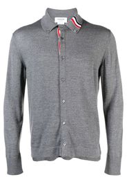 Thom Browne Cardigan con dettaglio a righe - Grigio