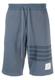 Thom Browne Shorts sportivi con banda a righe RWB - Blu