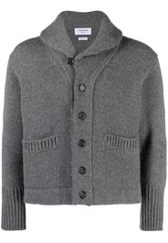 Thom Browne Cardigan con scollo a scialle - Grigio