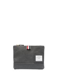 Thom Browne Clutch con zip - Grigio