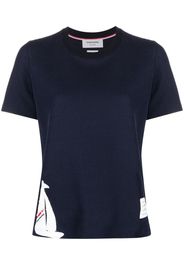 Thom Browne T-shirt con applicazione - Blu