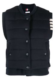 Thom Browne Gilet reversibile con dettagli a 4 righe - Blu