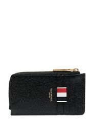 Thom Browne Portafoglio con mezza zip - Nero