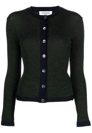 Thom Browne Cardigan a coste - Verde