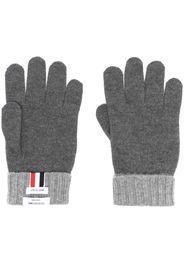 Thom Browne RWB-stripe wool gloves - Grigio