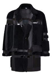 Thom Browne giacca in shearling - Nero