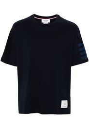 Thom Browne T-shirt con dettaglio a 4 righe - Blu