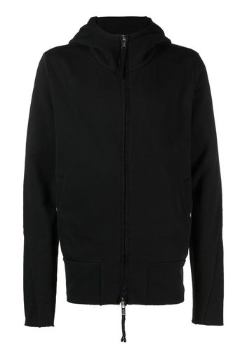 Thom Krom zip-front hooded sweatshirt - Nero