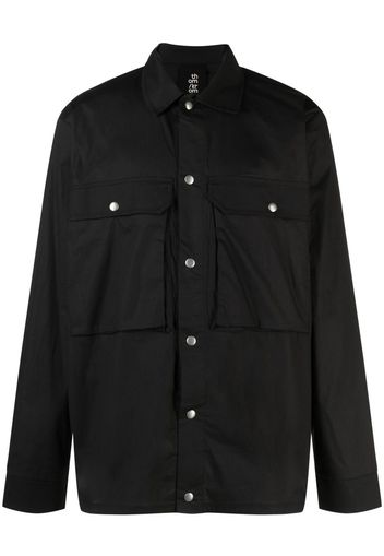 Thom Krom long-sleeved press-stud shirt - Nero