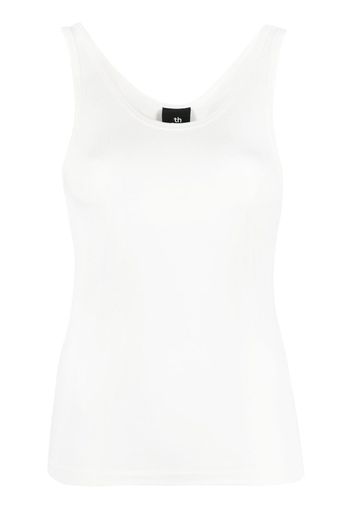 Thom Krom scoop- neck sleeveless top - Bianco