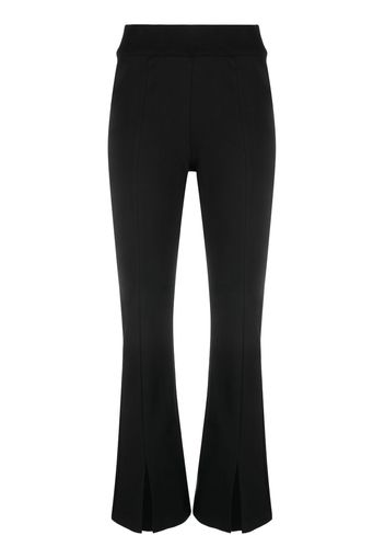 Thom Krom ankle-slit flared trousers - Nero