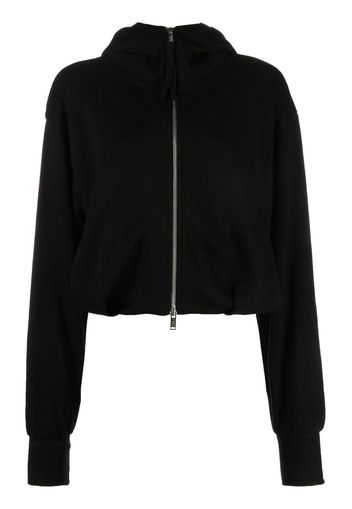 Thom Krom long-sleeved zipped hoodie - Nero