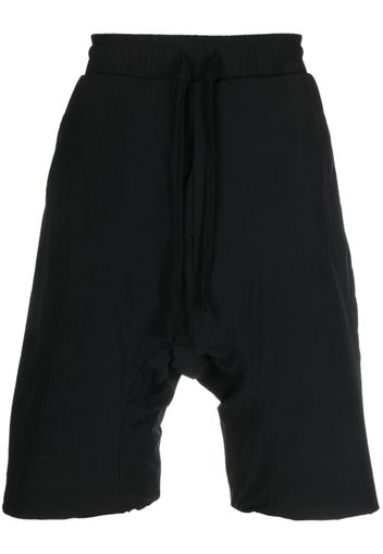 Thom Krom elasticated-waist drop-crotch shorts - Nero