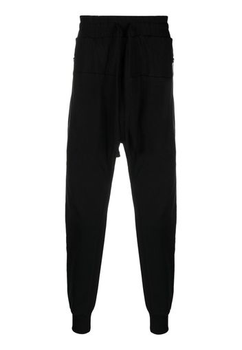 Thom Krom tapered drawstring trousers - Nero