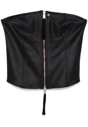 Thom Krom coated corset top - Nero