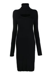 Thom Krom roll-neck knit midi dress - Nero