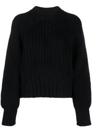 Thom Krom ribbed-knit wool jumper - Nero