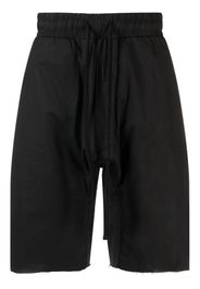 Thom Krom drop-crotch drawstring shorts - Nero