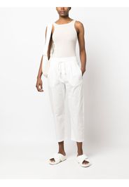 Thom Krom drawstring cropped trousers - Bianco