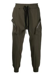 Thom Krom mid-rise multi-pocket track pants - Verde