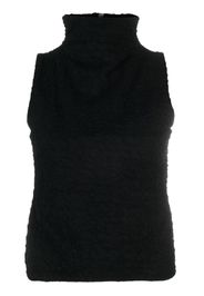 Thom Krom crinkled-finish tank top - Nero