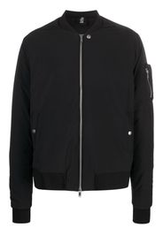 Thom Krom exposed-seam zip-up bomber jacket - Nero