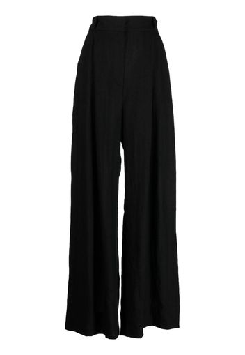 Three Graces Molly high-waist palazzo trousers - Nero