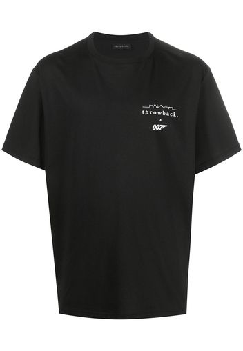 Throwback. logo-printed T-shirt - Nero
