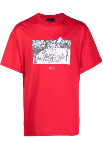 Throwback. T-shirt con stampa - Rosso